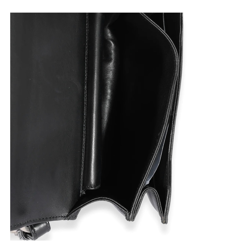 Prada - Black soft Calfskin Impunture Cahier crossbody bad - Picture 5 of 9